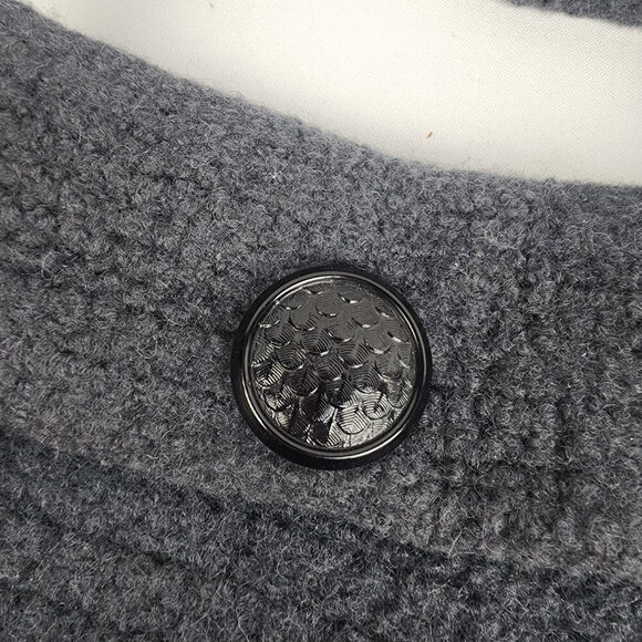 Grey Knit Top Flap Crossbody Purse - Picture 2 of 7